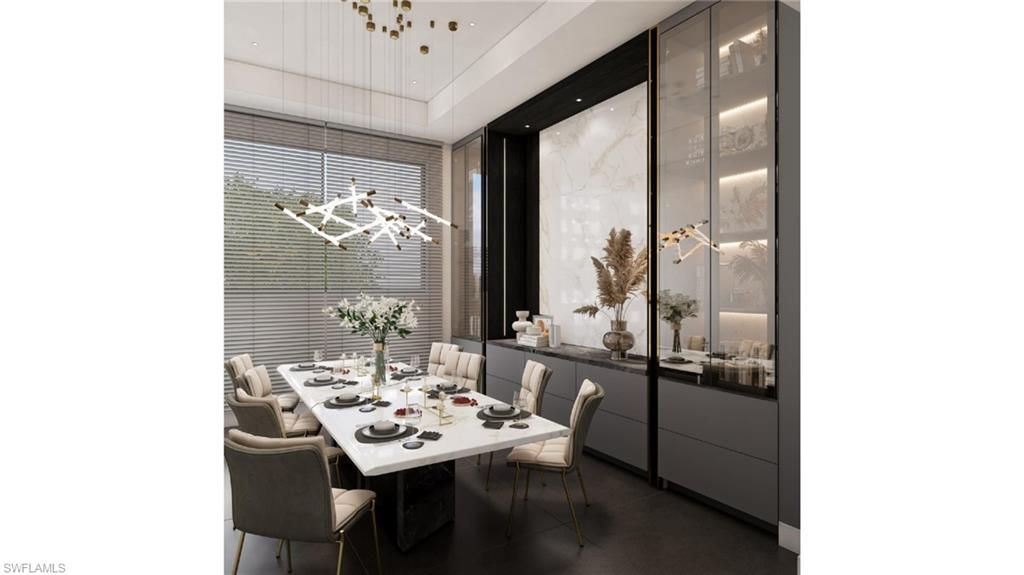 Dining room, Interior, Pendant Lights