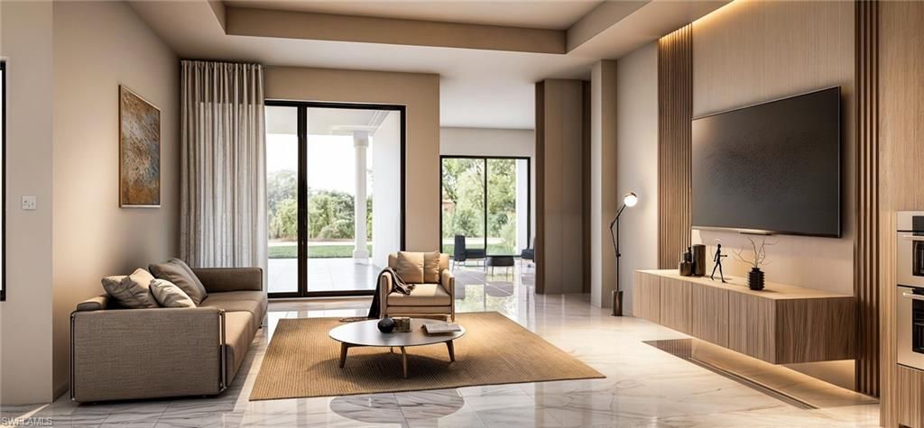 Interior, Living room, Marble