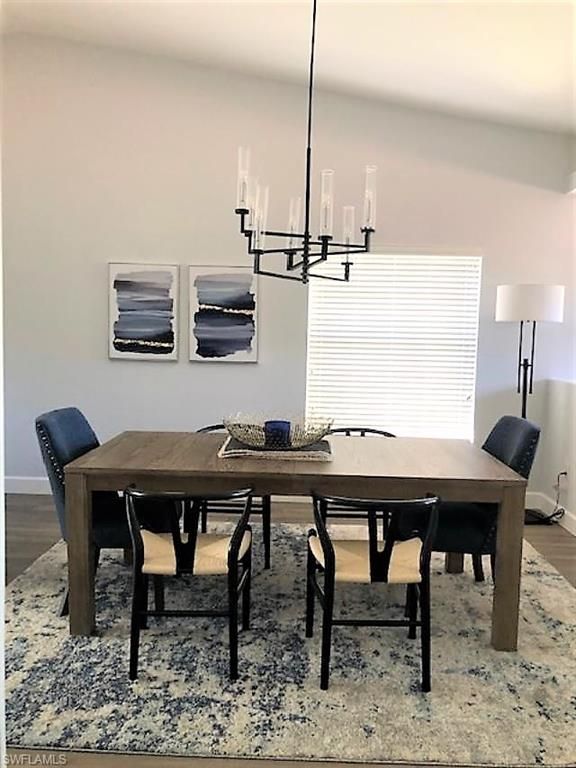 Chandelier, Dining room, Interior, Pendant Lights, Wood Texture Flooring