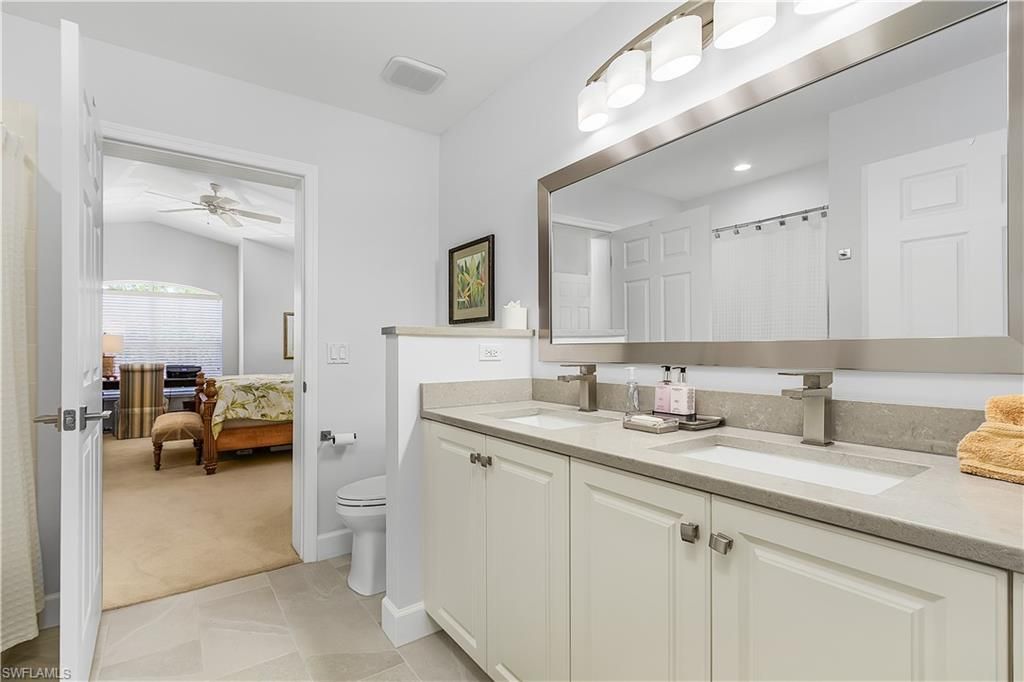 Bathroom, Bedroom, Dual Sink Vanities, Interior, Recessed Lighting