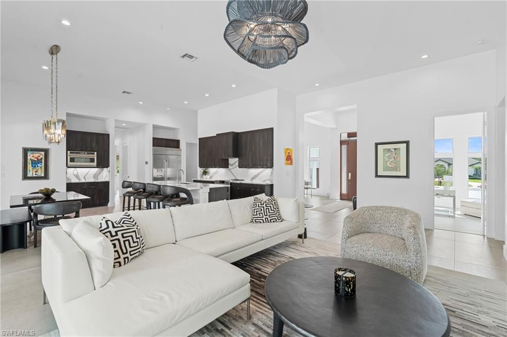 Dining room, Interior, Kitchen, Living room, Pendant Lights, Recessed Lighting