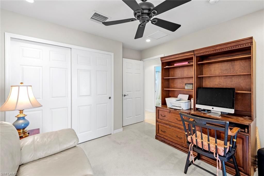 Home Office, Interior, Recessed Lighting