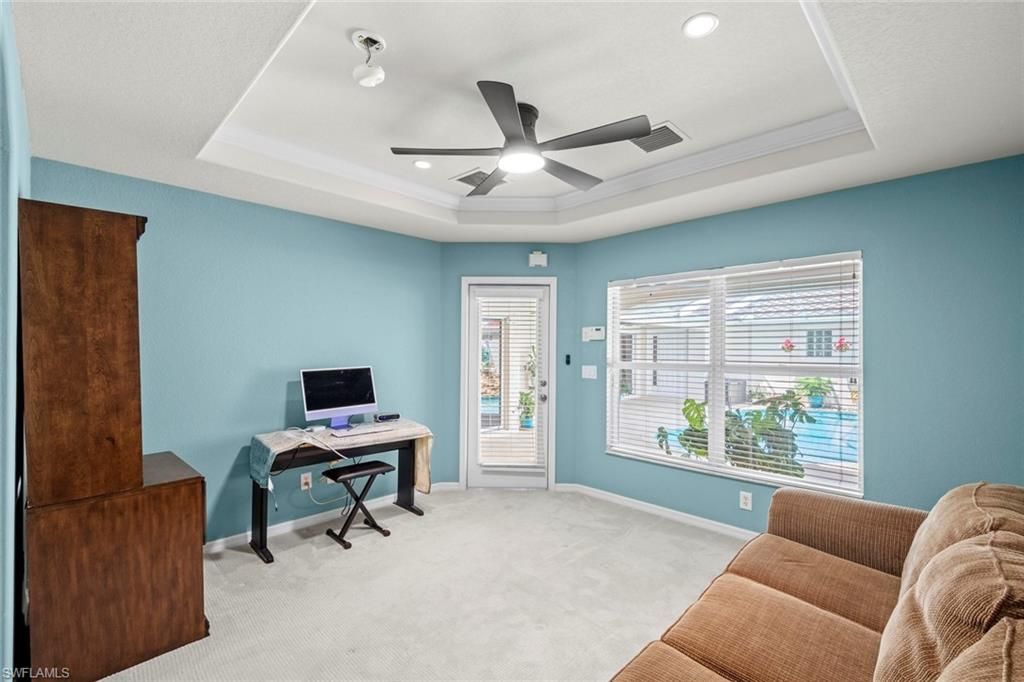 Home Office, Interior, Recessed Lighting