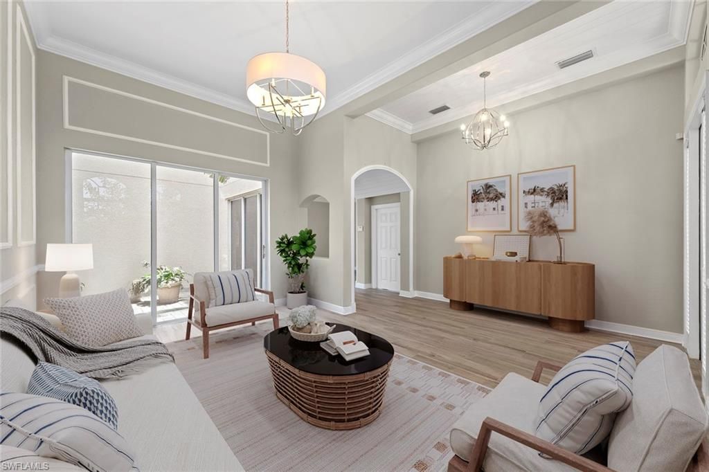 Chandelier, Interior, Living room, Pendant Lights, Wood Texture Flooring