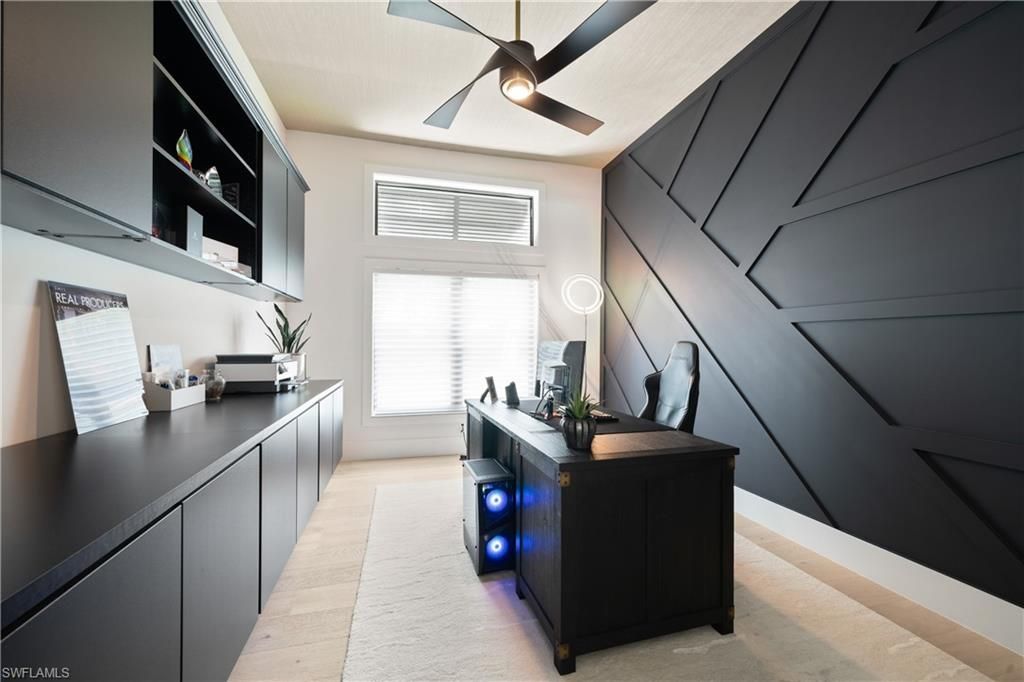 Home Office, Interior, Wood Texture Flooring