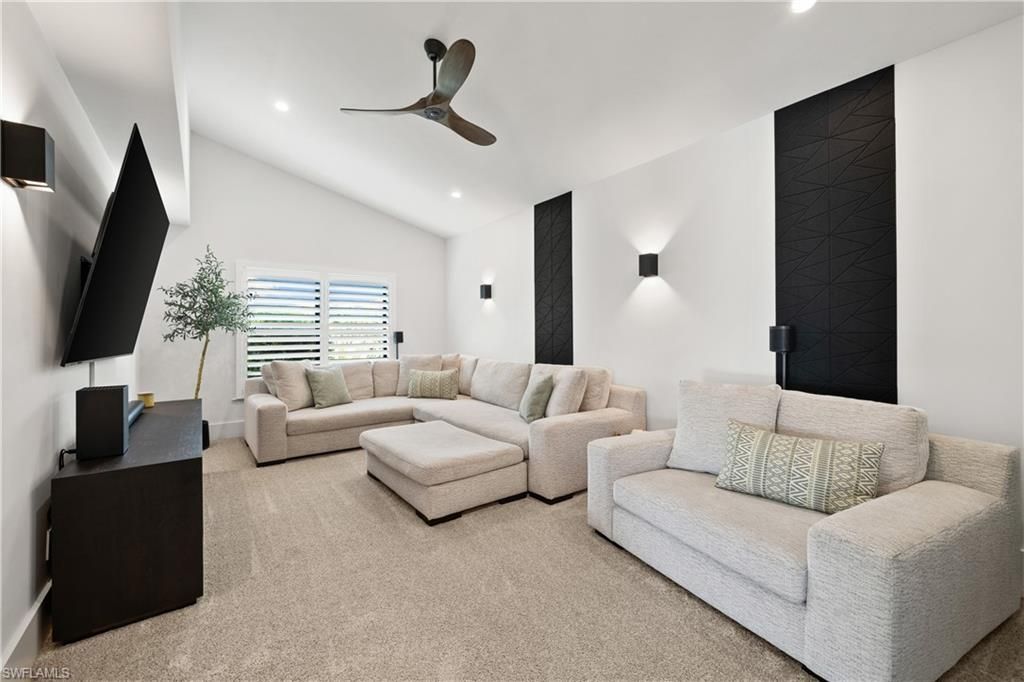 Interior, Living room, Recessed Lighting