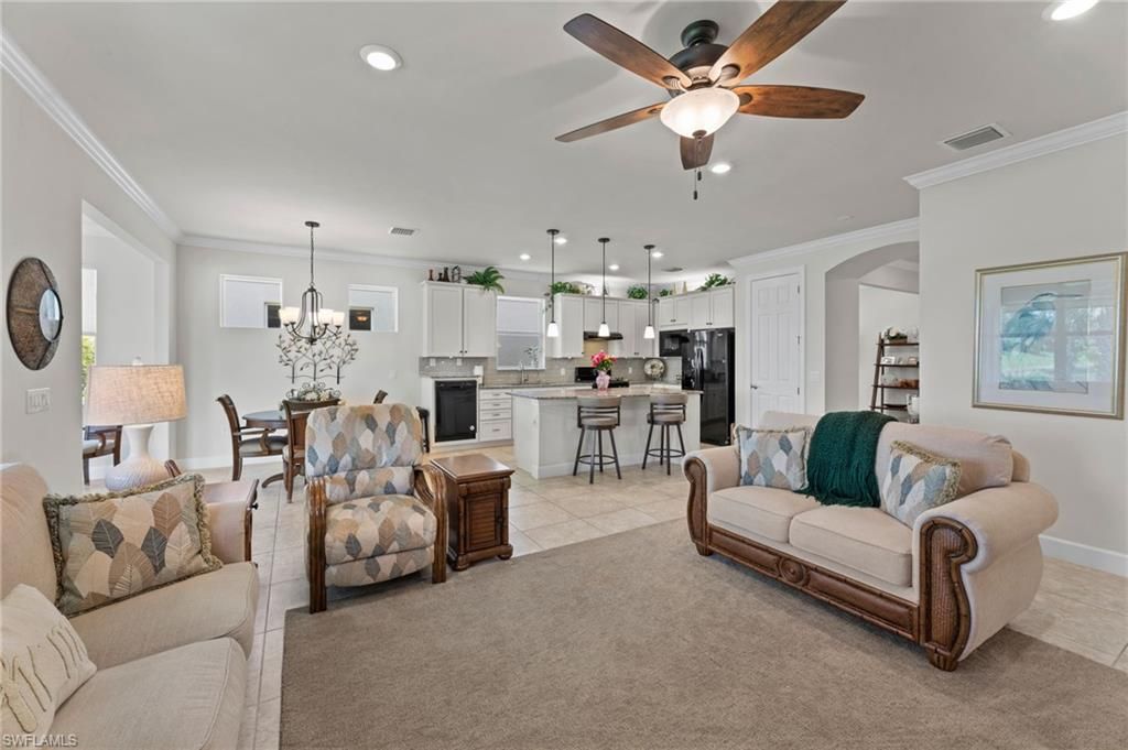 Dining room, Interior, Kitchen, Living room, Pendant Lights, Recessed Lighting