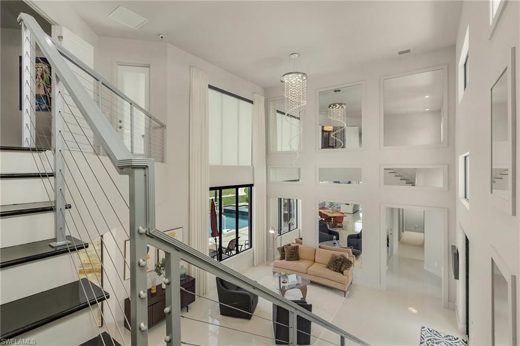 Chandelier, Interior, Living room, Recessed Lighting