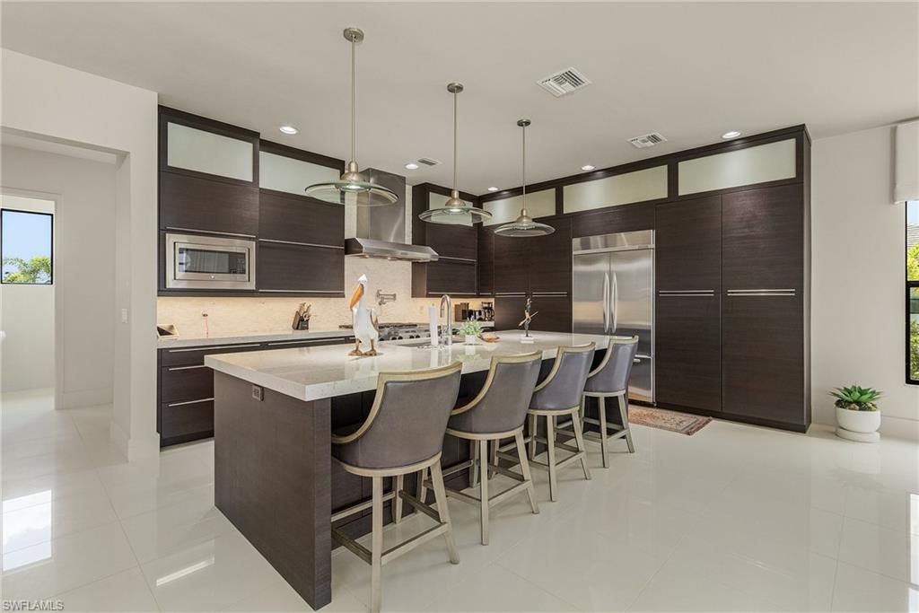 Interior, Kitchen, Pendant Lights, Recessed Lighting, Stainless Steel Appliances
