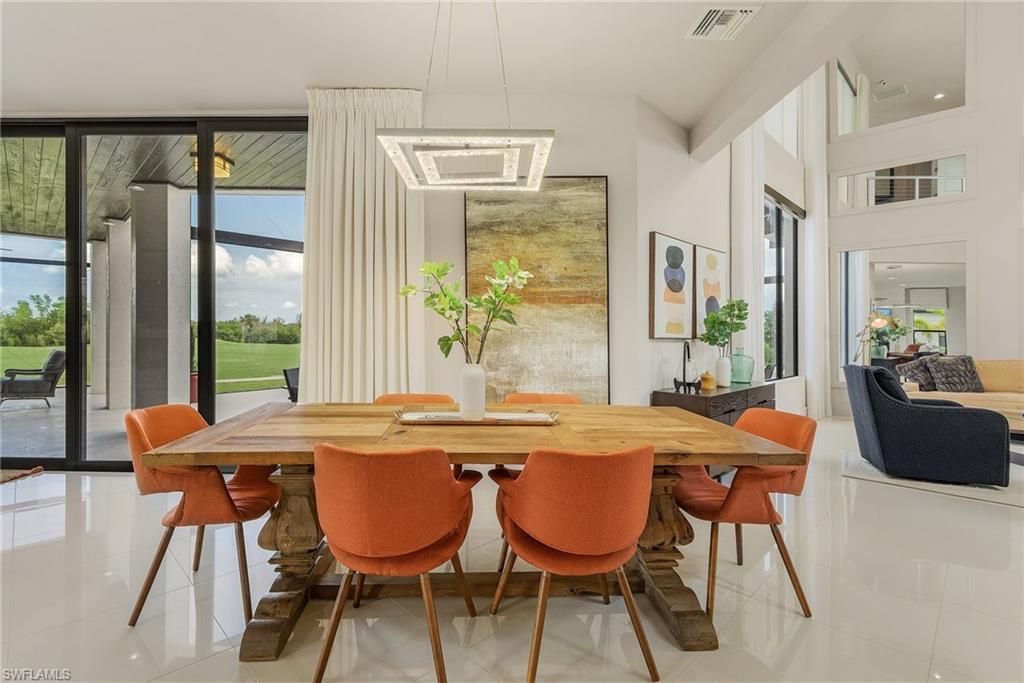 Dining room, Interior, Pendant Lights, Recessed Lighting