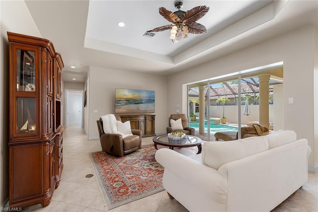 Interior, Living room, Recessed Lighting