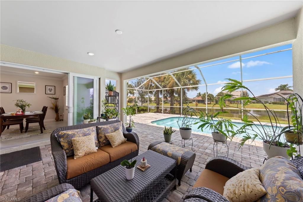 Dining room, Glass Ceilings, Interior, Living room, Pool, Recessed Lighting, Sun Room