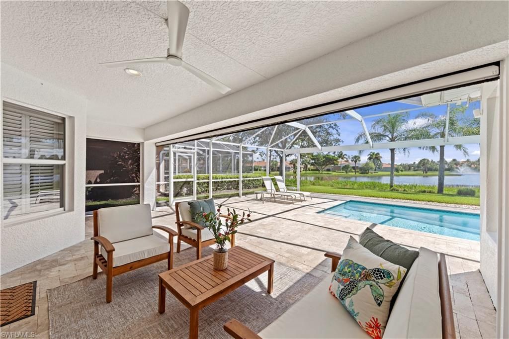 Glass Ceilings, Interior, Living room, Pool, Recessed Lighting, Sun Room, Water