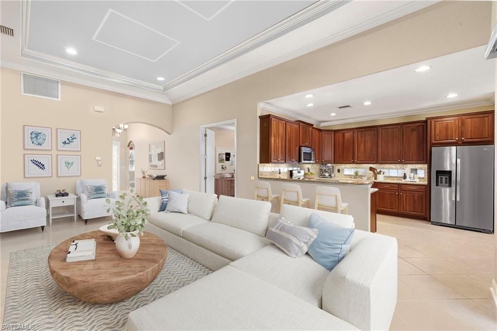 Interior, Kitchen, Living room, Recessed Lighting, Stainless Steel Appliances