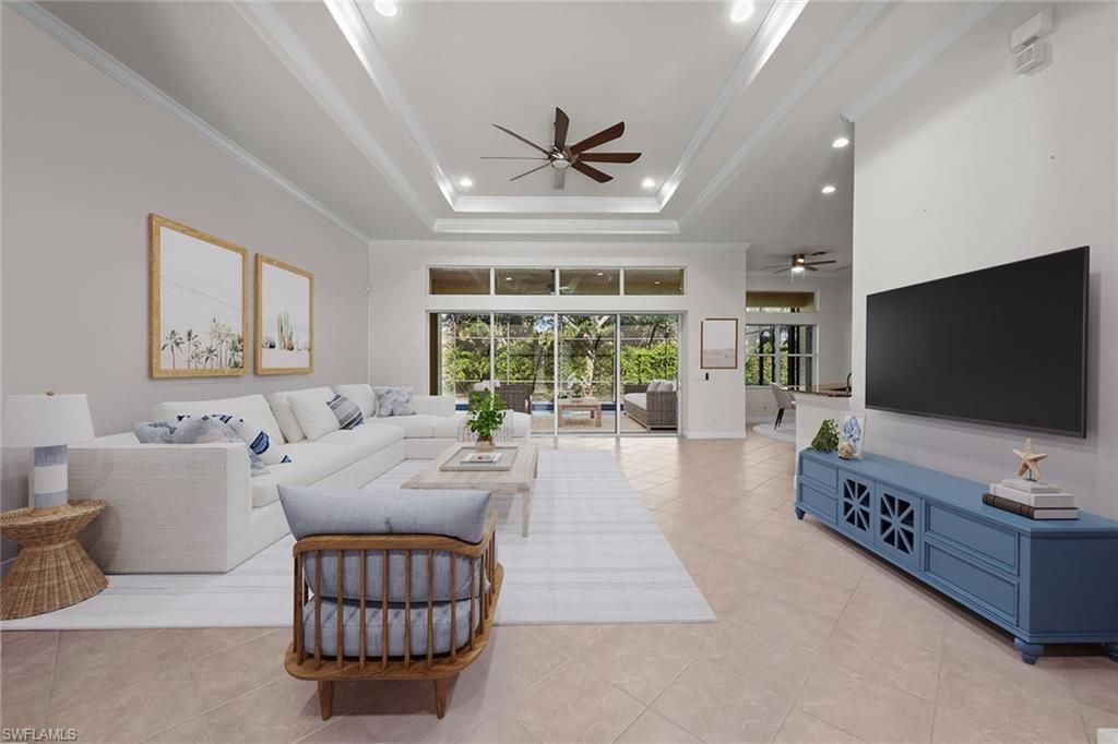 Interior, Living room, Recessed Lighting