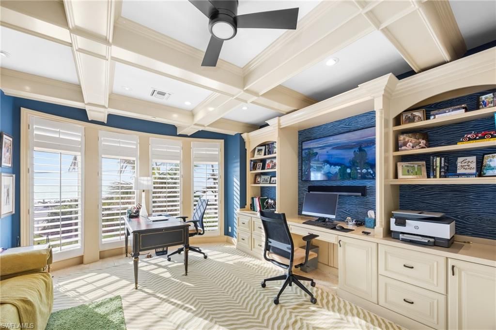 Home Office, Interior, Recessed Lighting