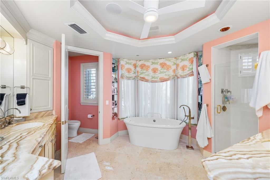 Bathroom, Free Standing Baths, Interior, Recessed Lighting