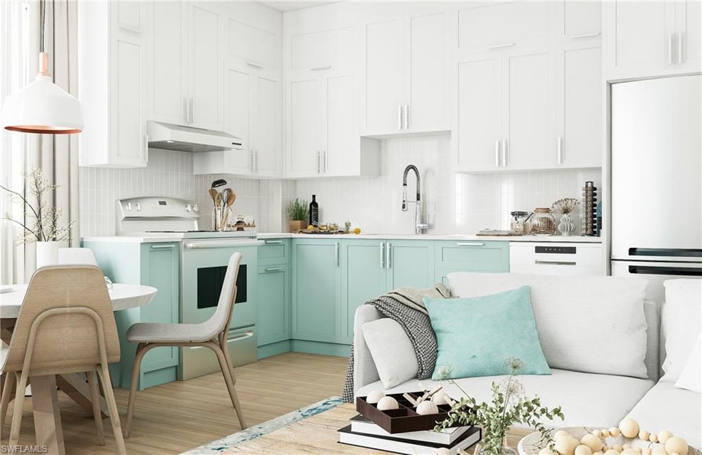 Interior, Kitchen, Wood Texture Flooring