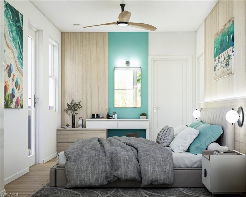 Bedroom, Interior, Wood Texture Flooring