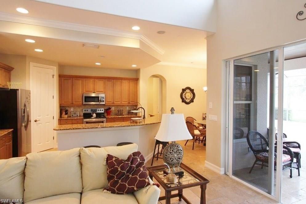 Dining room, Interior, Kitchen, Living room, Recessed Lighting, Stainless Steel Appliances