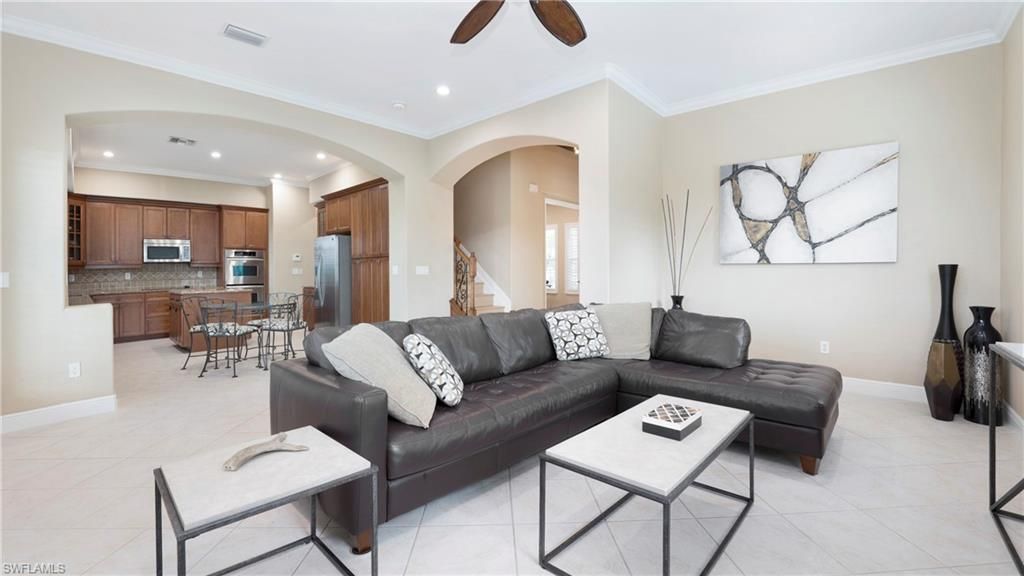 Dining room, Interior, Kitchen, Living room, Recessed Lighting, Stainless Steel Appliances