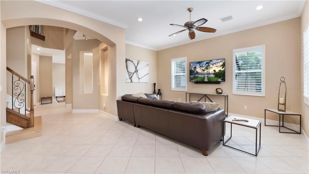 Interior, Living room, Recessed Lighting