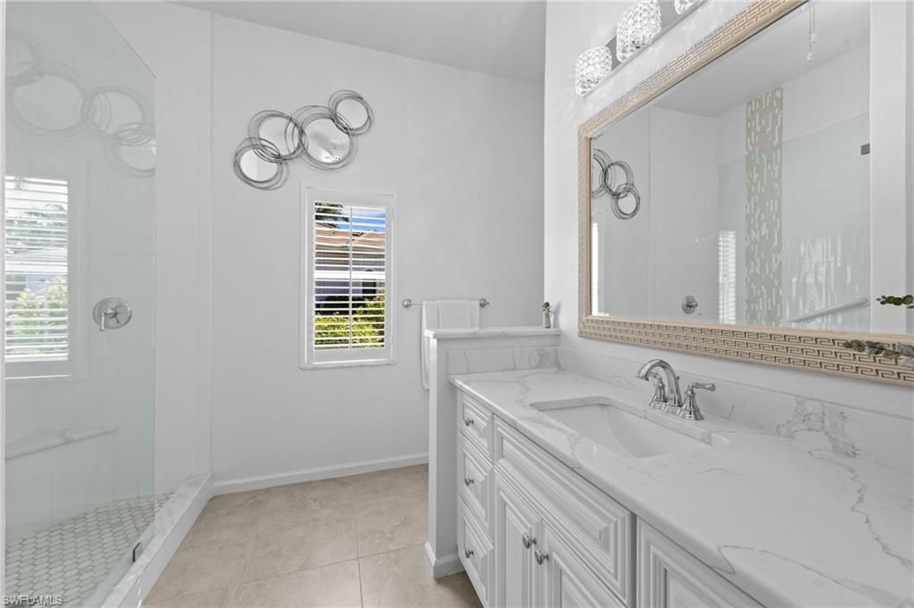 Bathroom, Dual Sink Vanities, Glass Shower, Interior