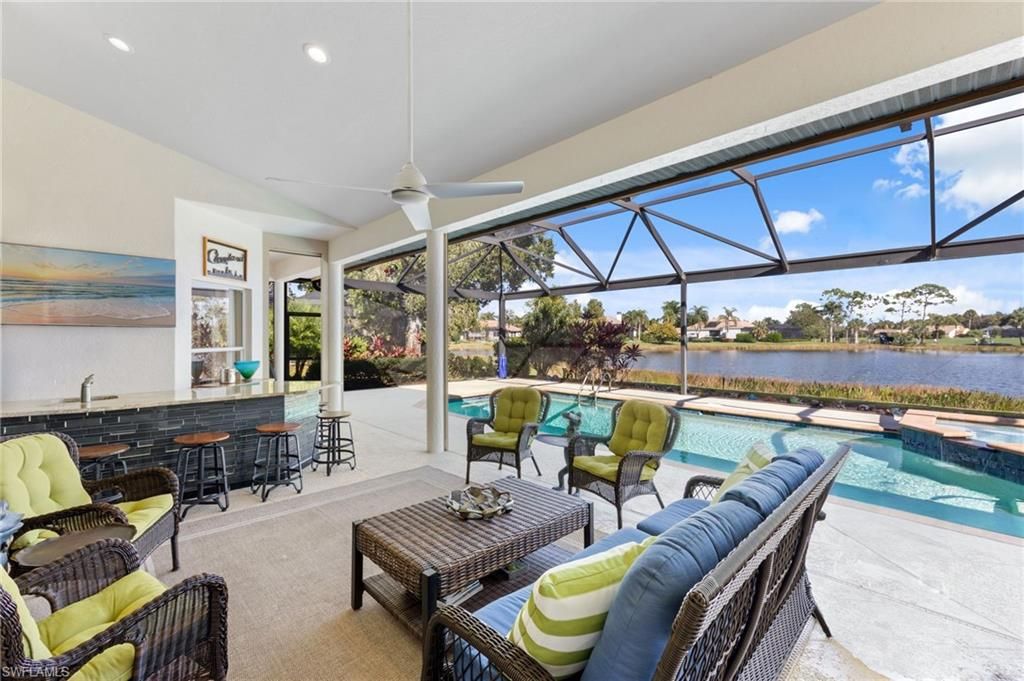 Glass Ceilings, Interior, Living room, Pool, Recessed Lighting, Sun Room, Water