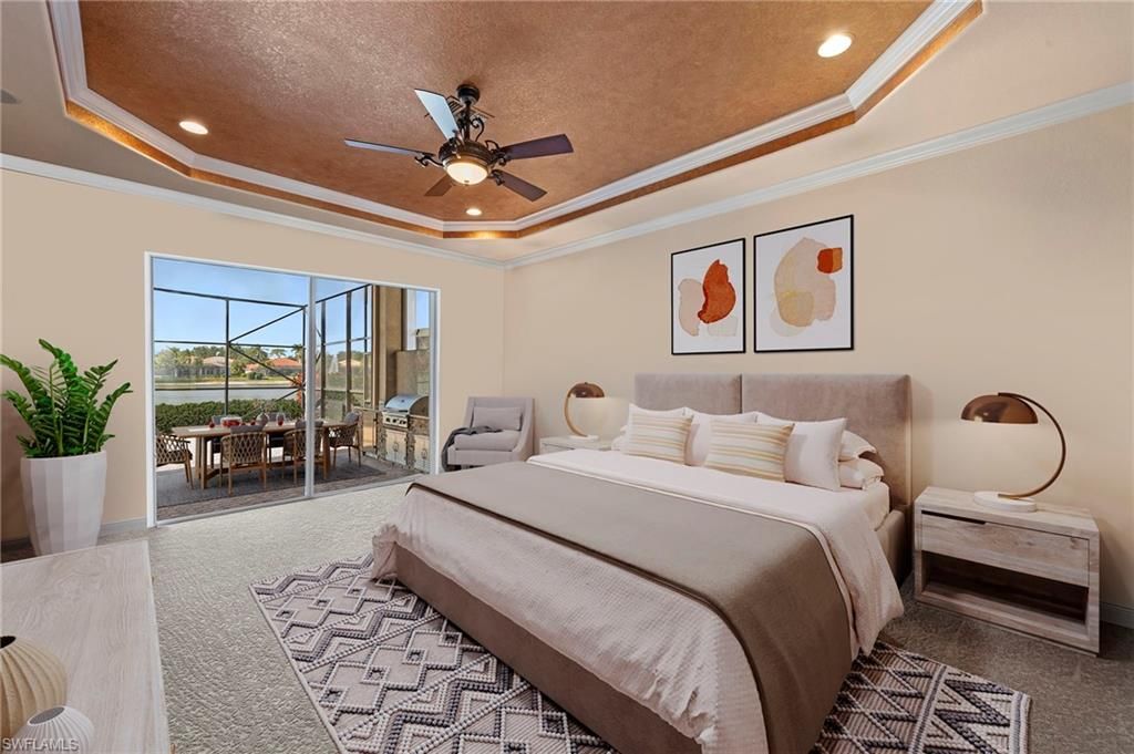 Bedroom, Interior, Recessed Lighting