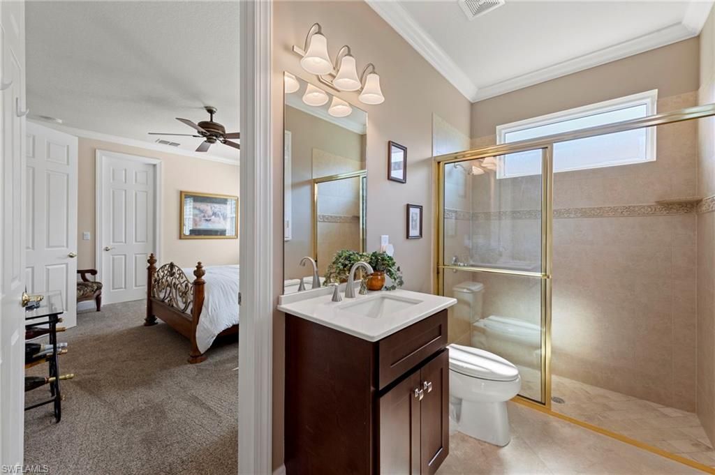 Bathroom, Bedroom, Glass Shower, Interior