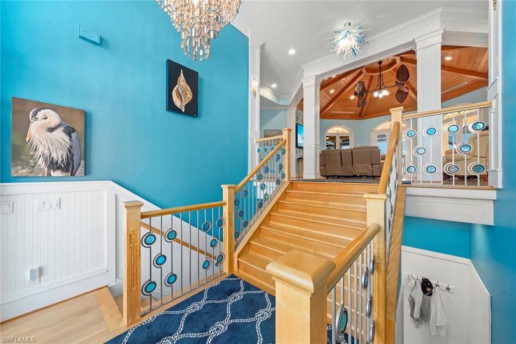 Chandelier, Interior, Recessed Lighting, Wooden Ceilings, Wood Texture Flooring