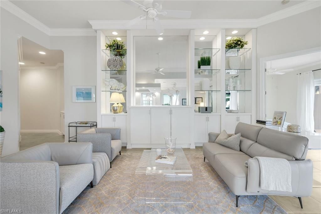 Interior, Living room, Recessed Lighting