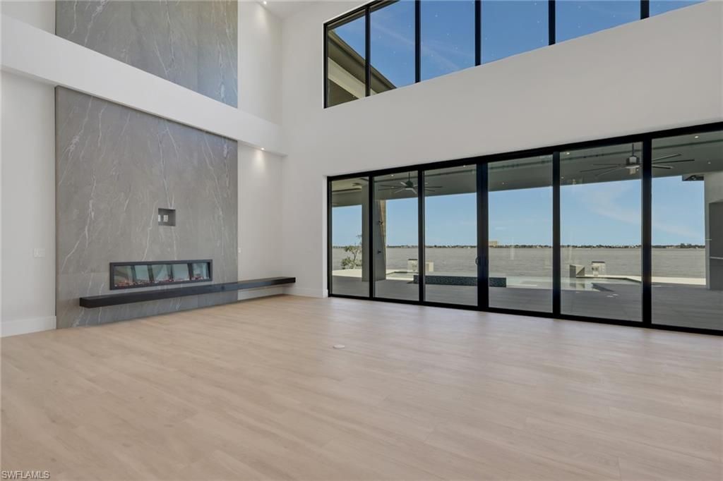 Fireplace, Interior, Water, Wood Texture Flooring
