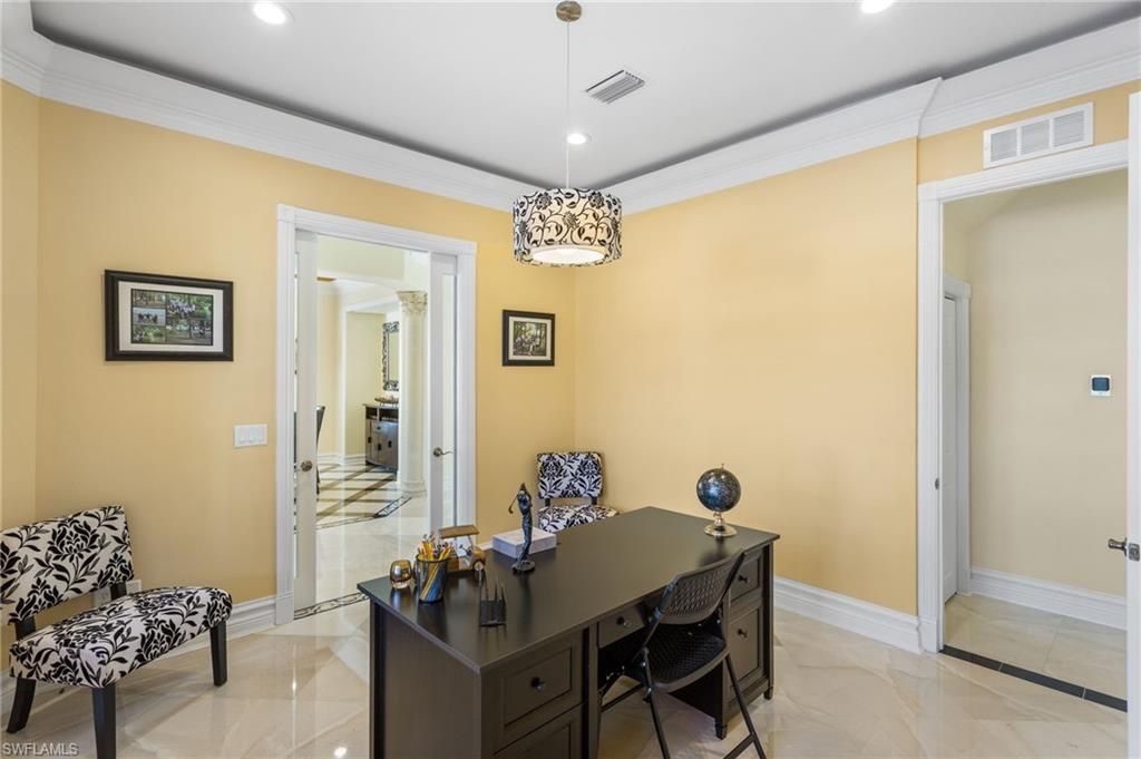 Home Office, Interior, Pendant Lights, Recessed Lighting