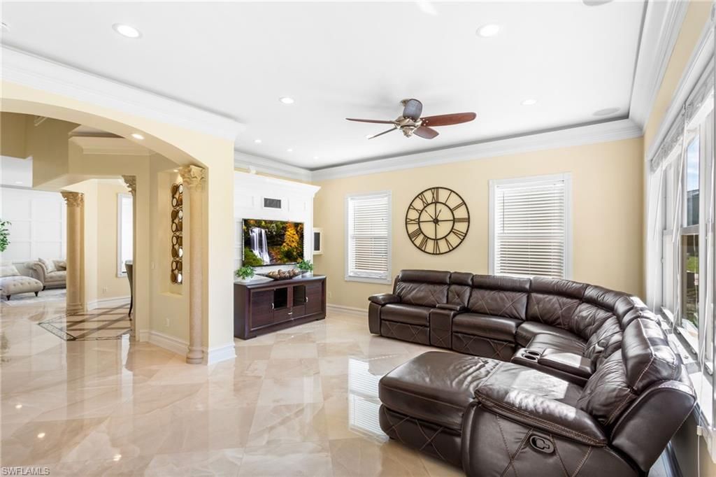 Interior, Living room, Recessed Lighting