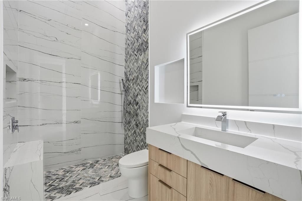 Bathroom, Interior, Marble Walls