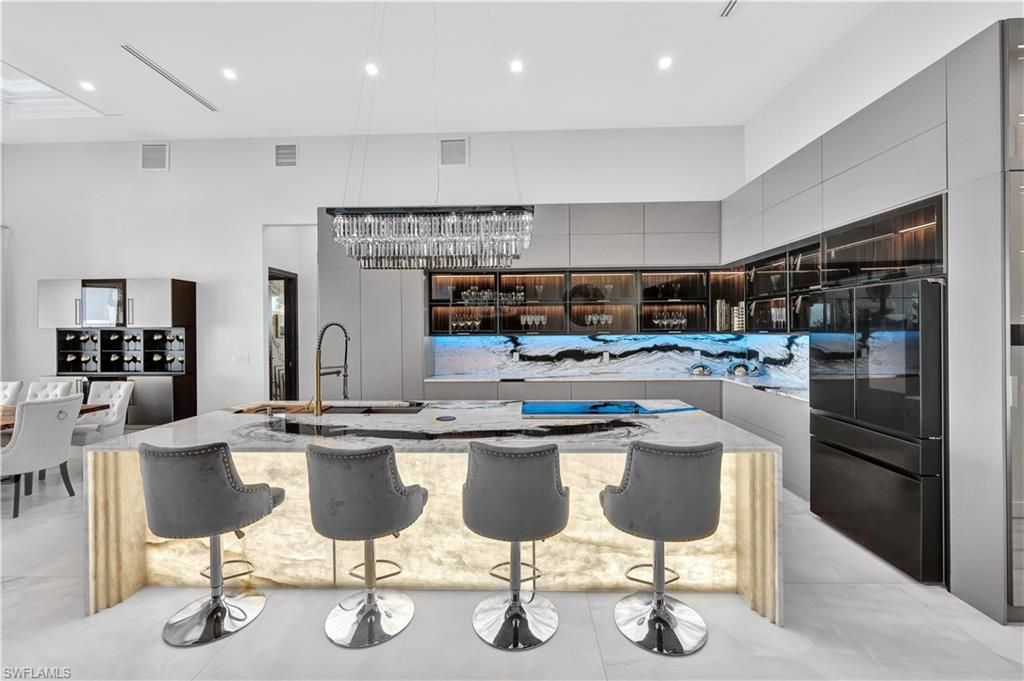 Chandelier, Interior, Recessed Lighting