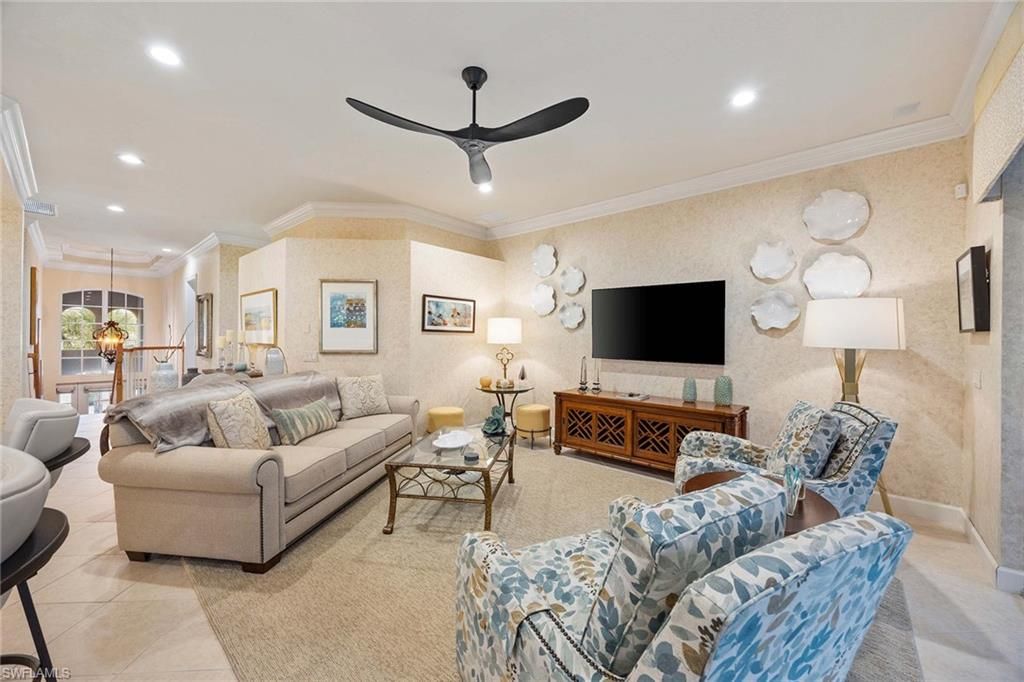 Interior, Living room, Recessed Lighting