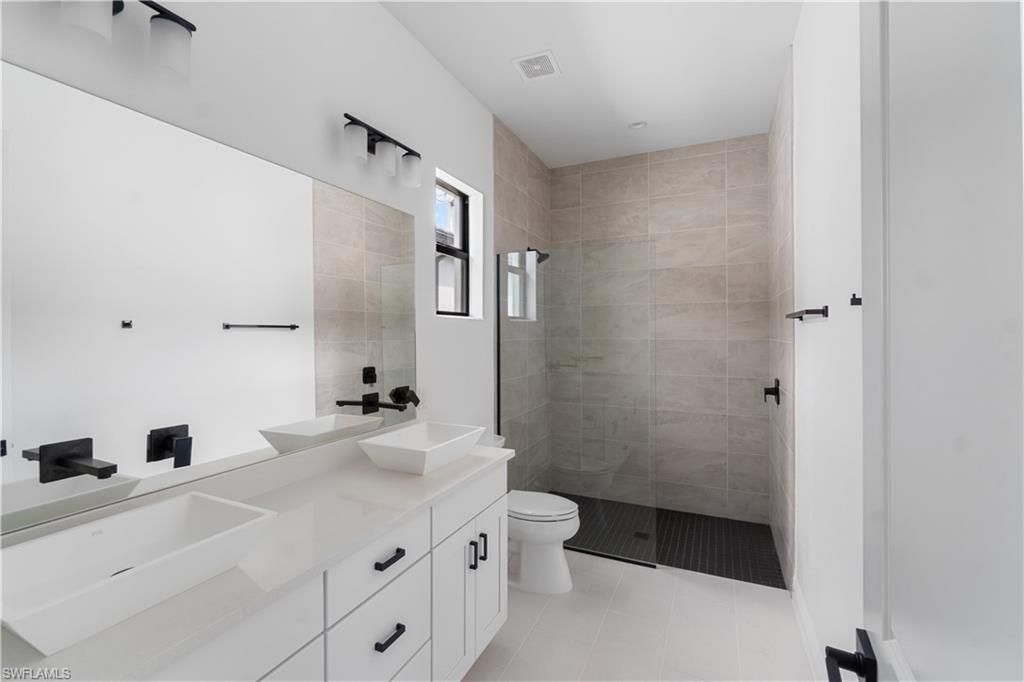 Bathroom, Dual Sink Vanities, Glass Shower, Interior
