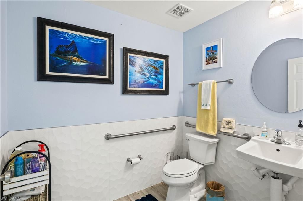 Bathroom, Interior, Wood Texture Flooring