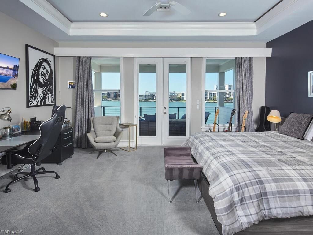 Bedroom, Home Office, Interior, Recessed Lighting, Water