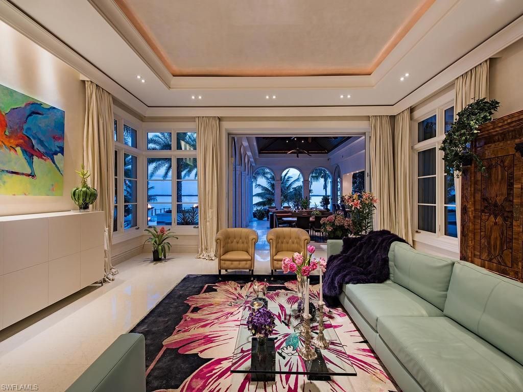 Interior, Living room, Recessed Lighting