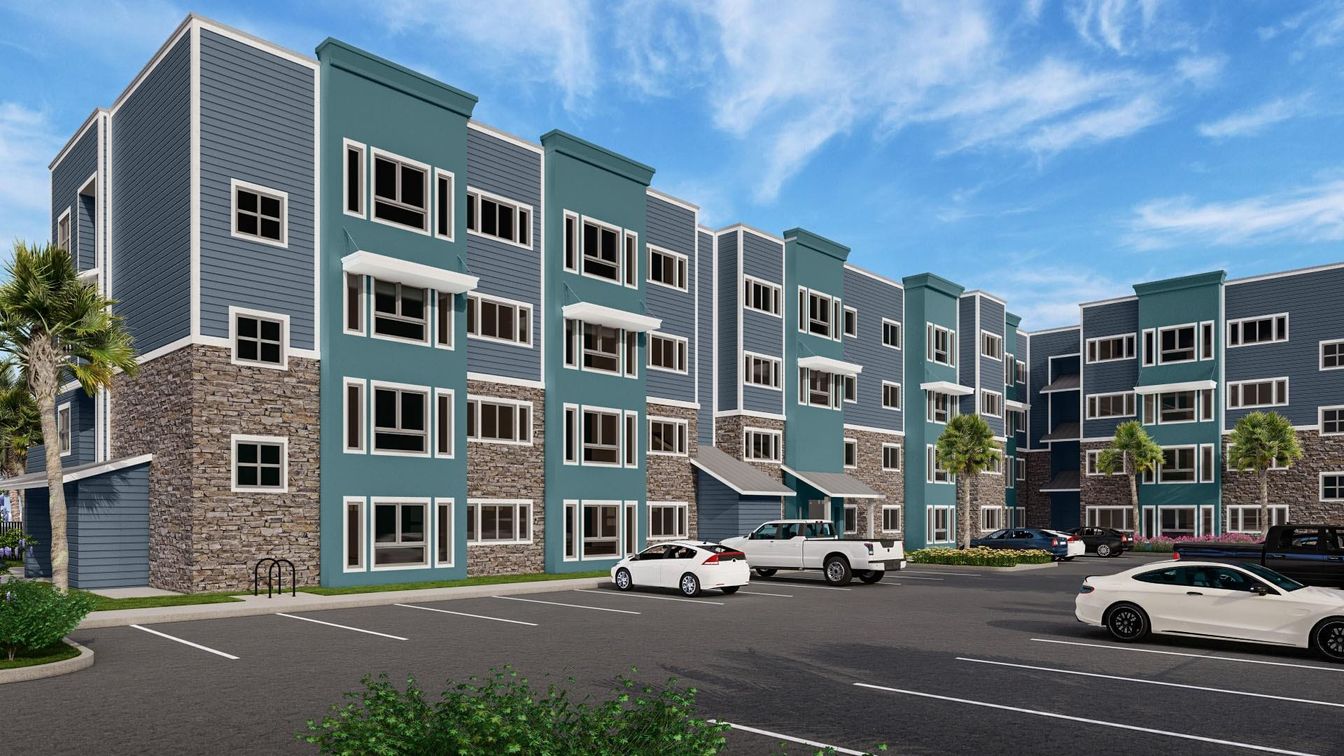 Exterior, Facade, Condo Building