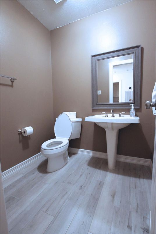 Bathroom, Interior, Wood Texture Flooring