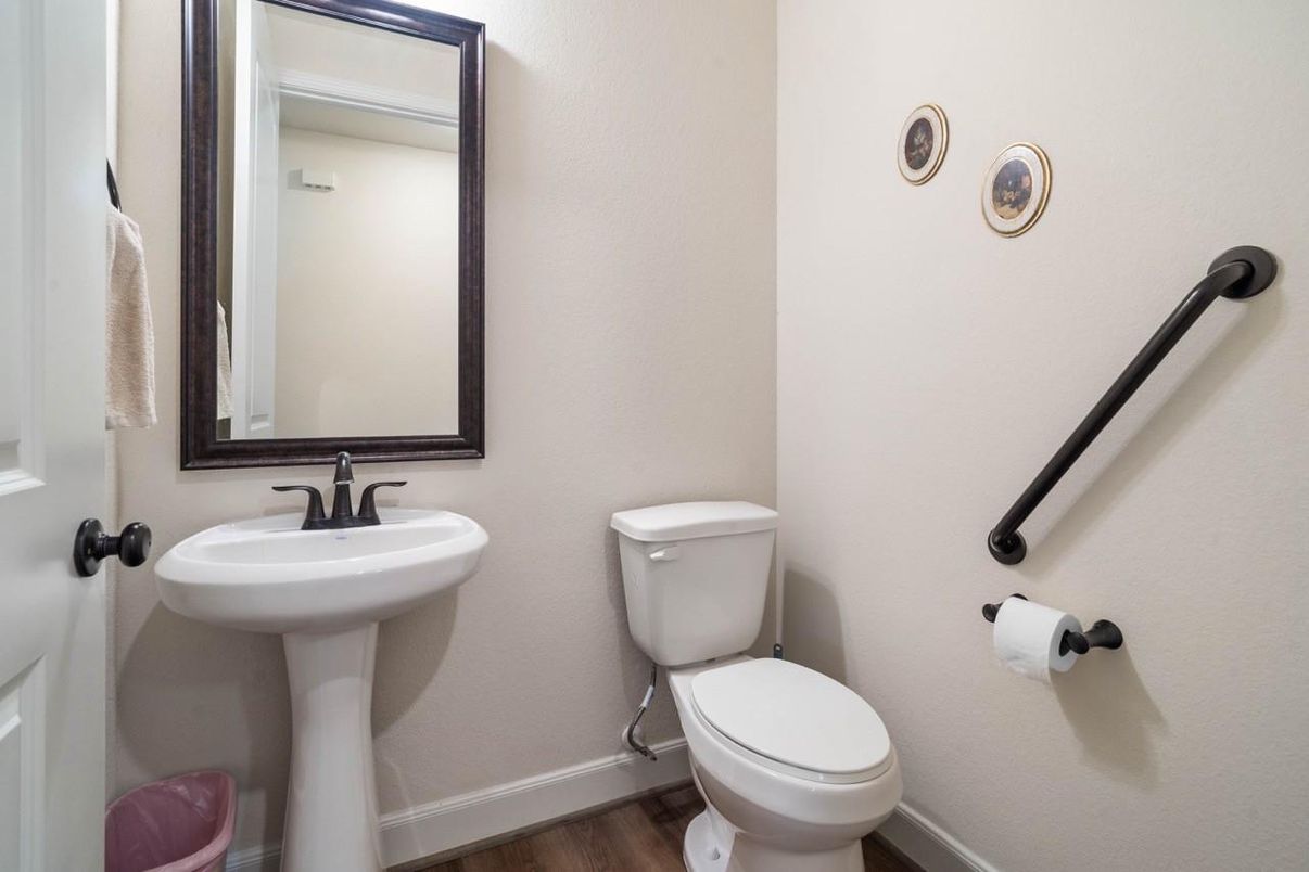 Bathroom, Interior, Wood Texture Flooring