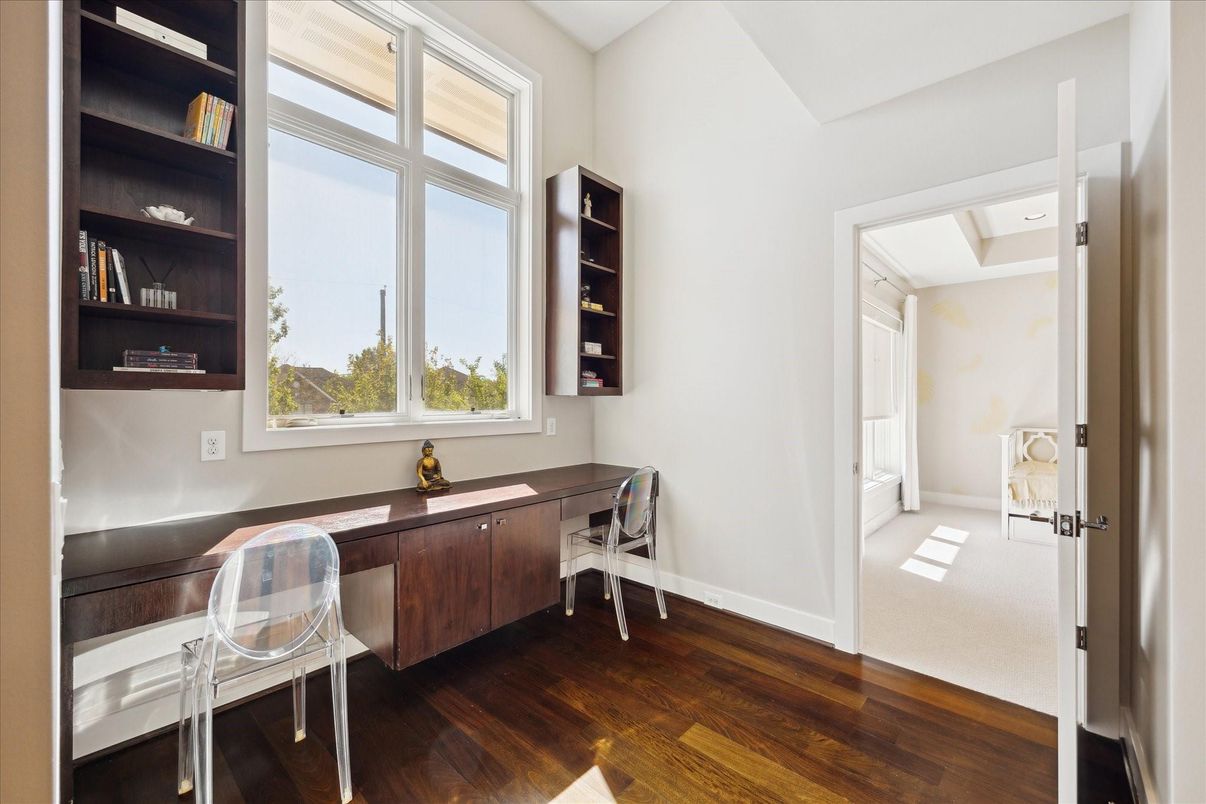 Home Office, Interior, Wood Texture Flooring