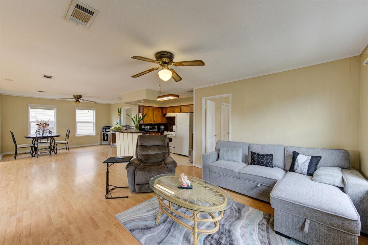 Dining room, Interior, Kitchen, Living room, Wood Texture Flooring