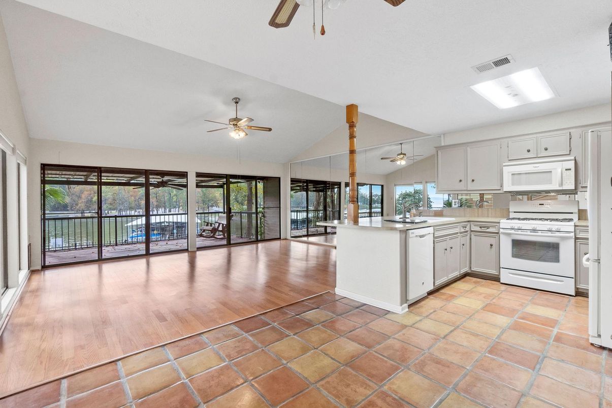 Interior, Kitchen, Wood Texture Flooring