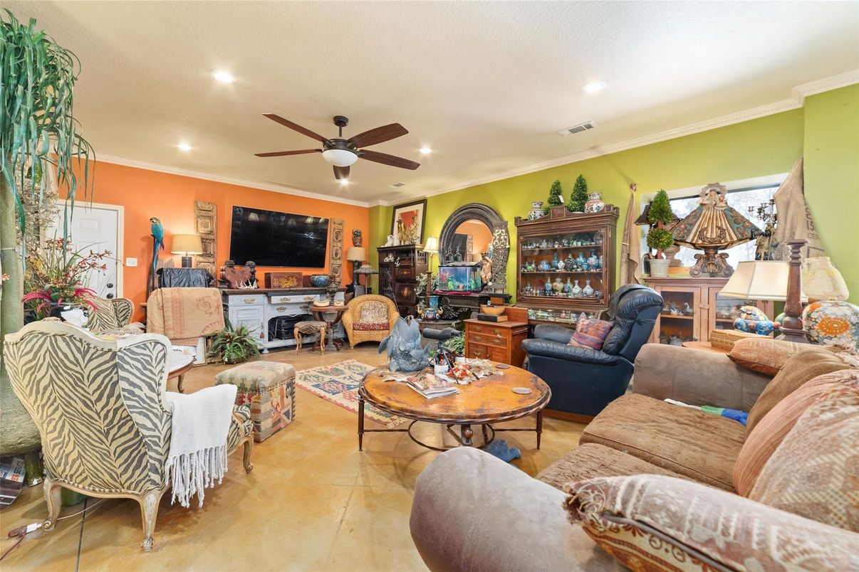 Interior, Living room, Recessed Lighting