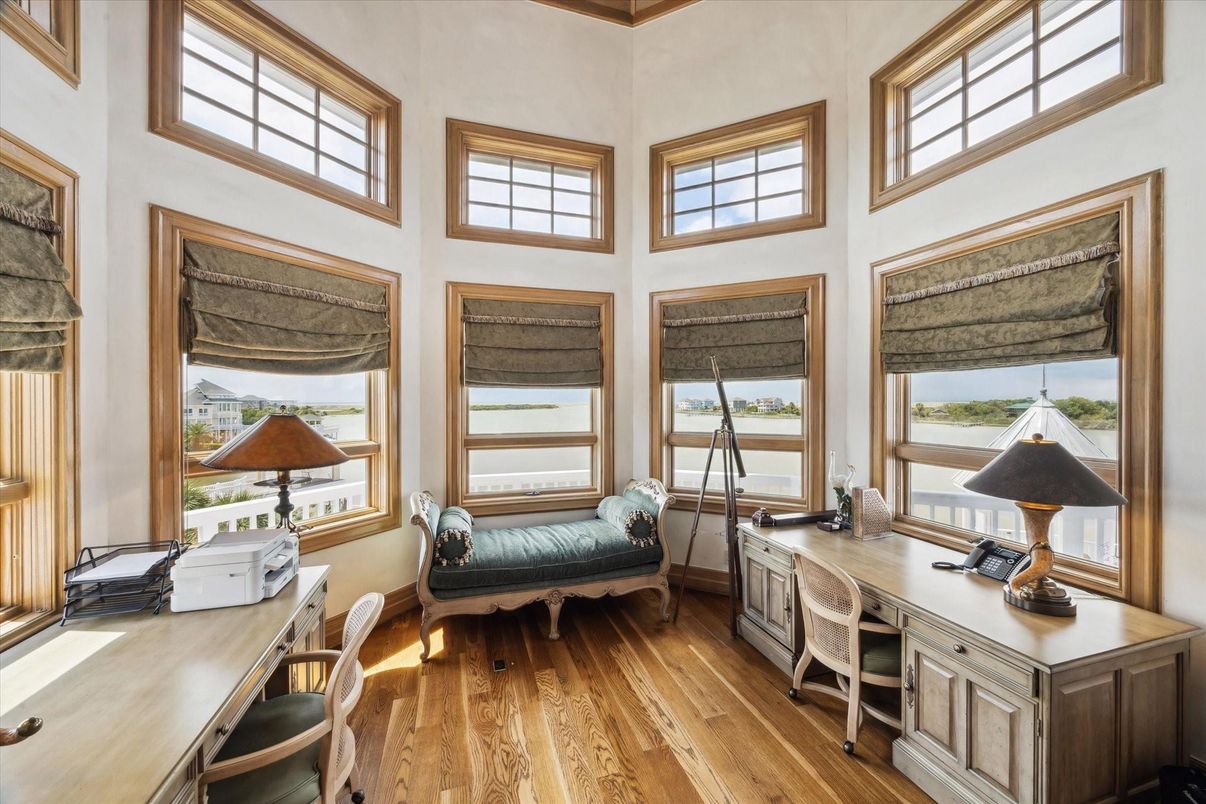 Home Office, Interior, Water, Wood Texture Flooring